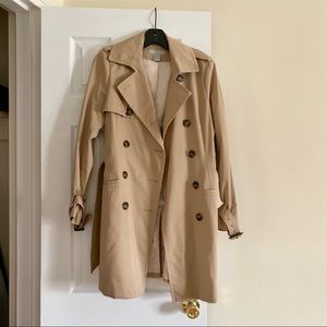 Classic tan trench coat